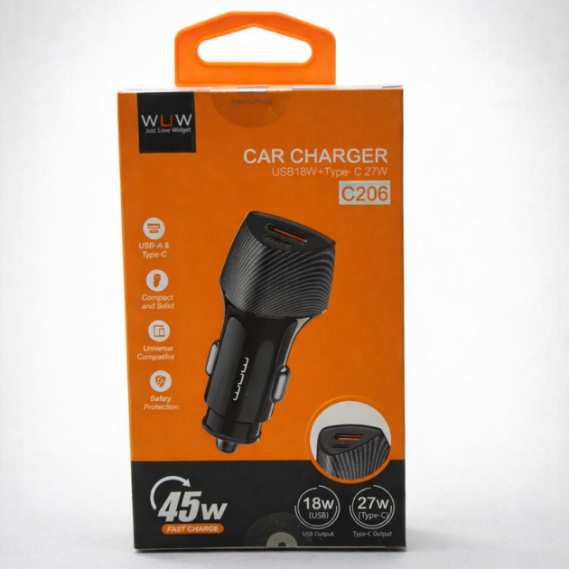Cargador auto WUW 45 W