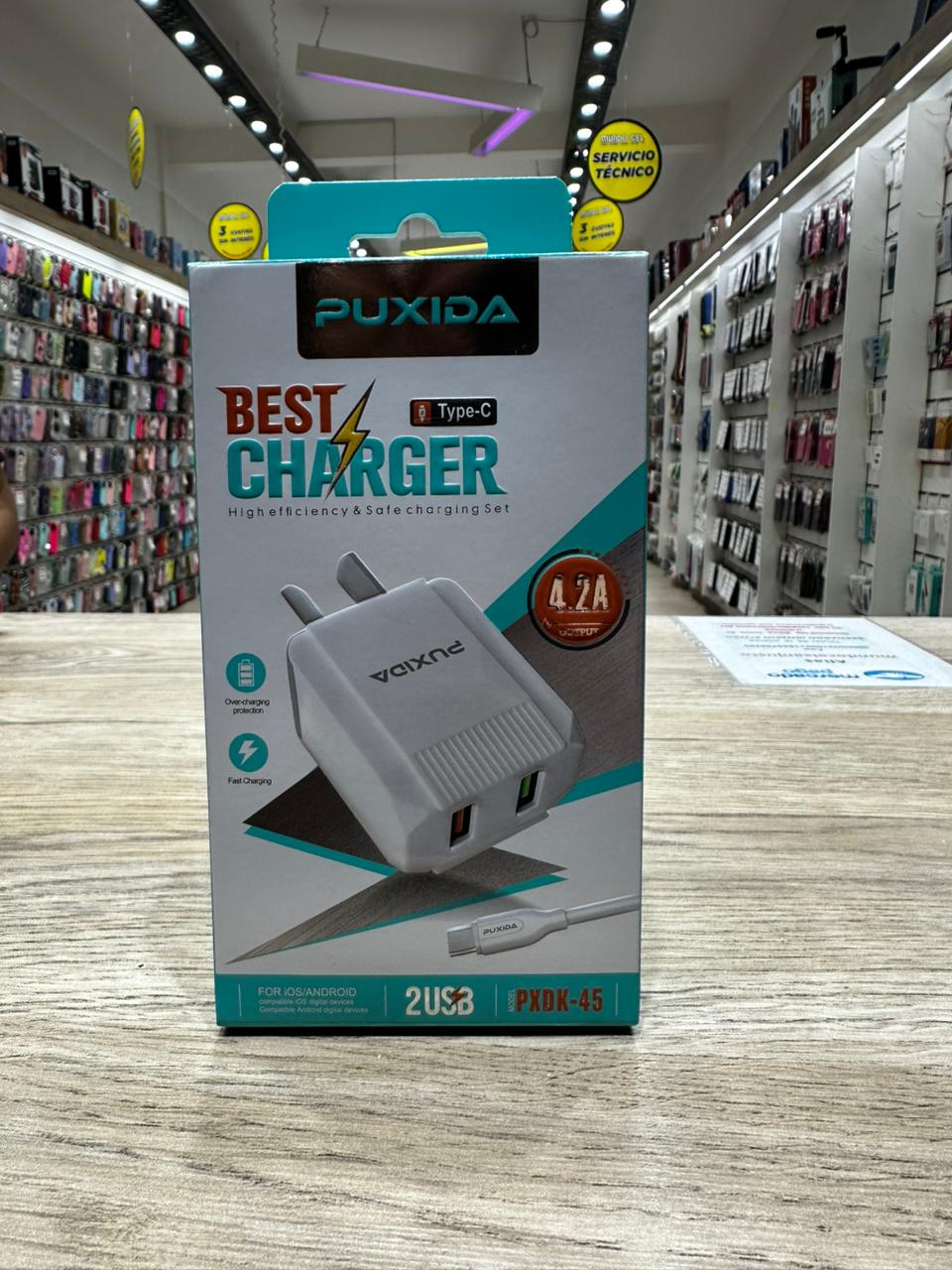 Cargador Puxida dk-45 Tipo-C