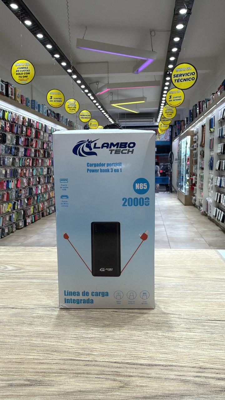 Cargador Portatil Lambo Tech 2000mAh
