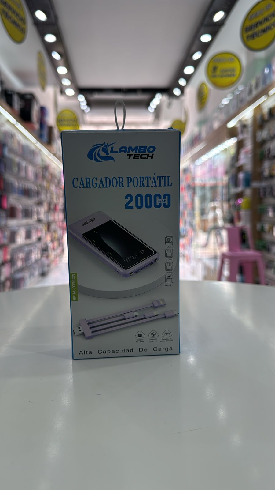 Cargador portátil Lambo Tech 20.000 mAh