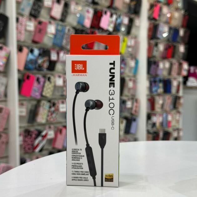 Auricular JBL Tune 310c USB-C Negro Original