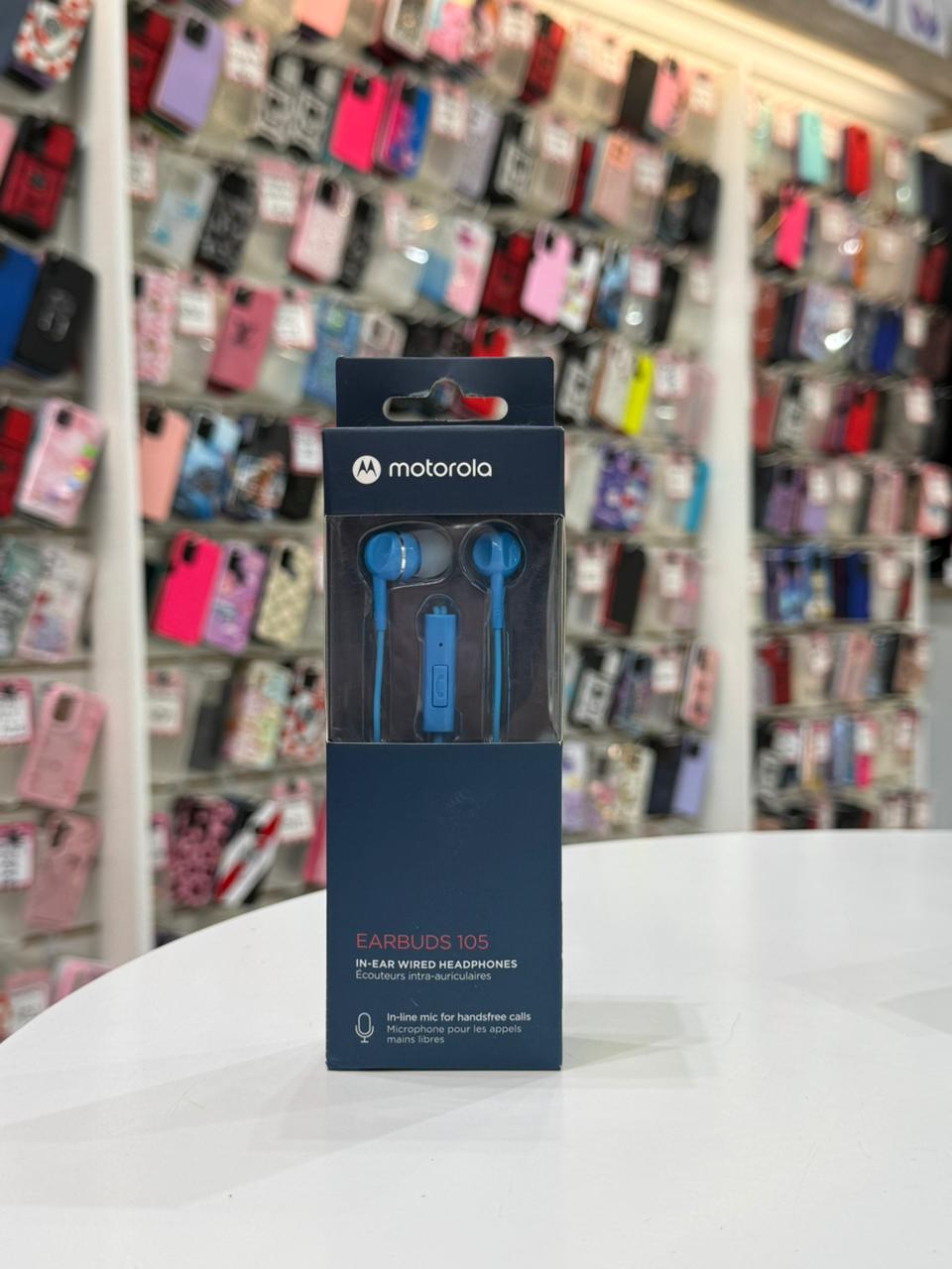 Auricular Motorola Earbuds 105 Azul Original