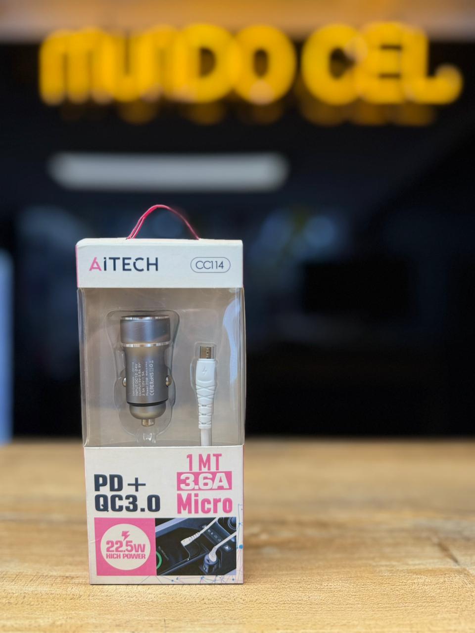 Cargador De Auto Aitech Micro