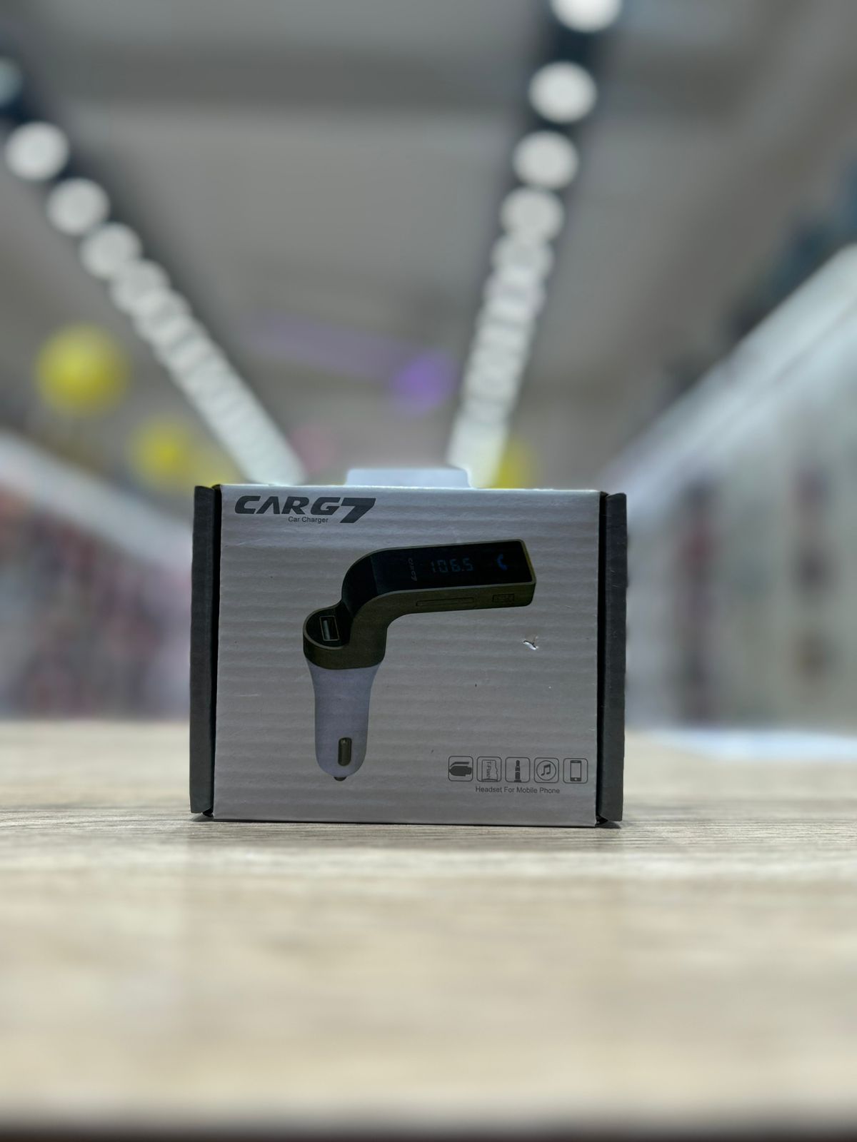 Cabezal De Cargador De Auto Y Receptor Bluetooth