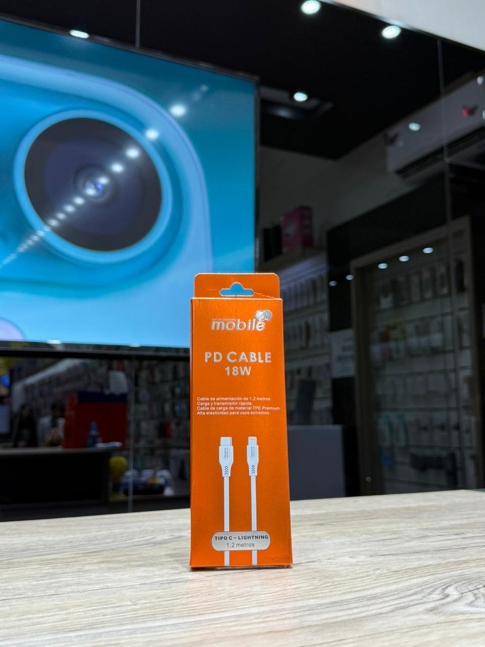 Cable USB-C a Lightning Mobile 18W
