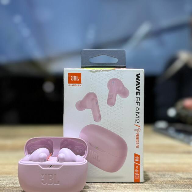 Auriculares Inalámbricos  JBL Wave Beam 2 Original Rosa
