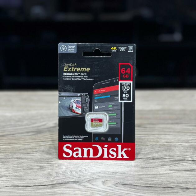 SanDisk Extreme de 64GB Camara