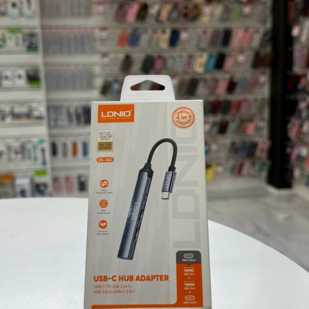 Adaptador hub usb-c ldnio ds-34c