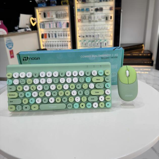 COMBO NOGA TECLADO Y MOUSE S5700 VERDE