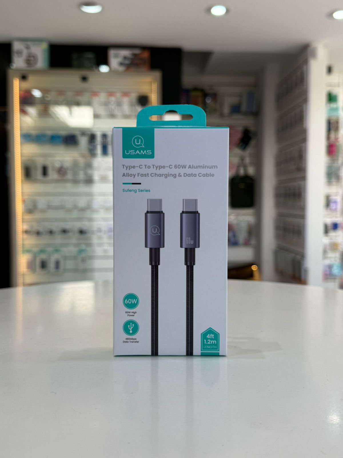 Cable Tipo-C a Tipo-C Usams 1.2 Metros