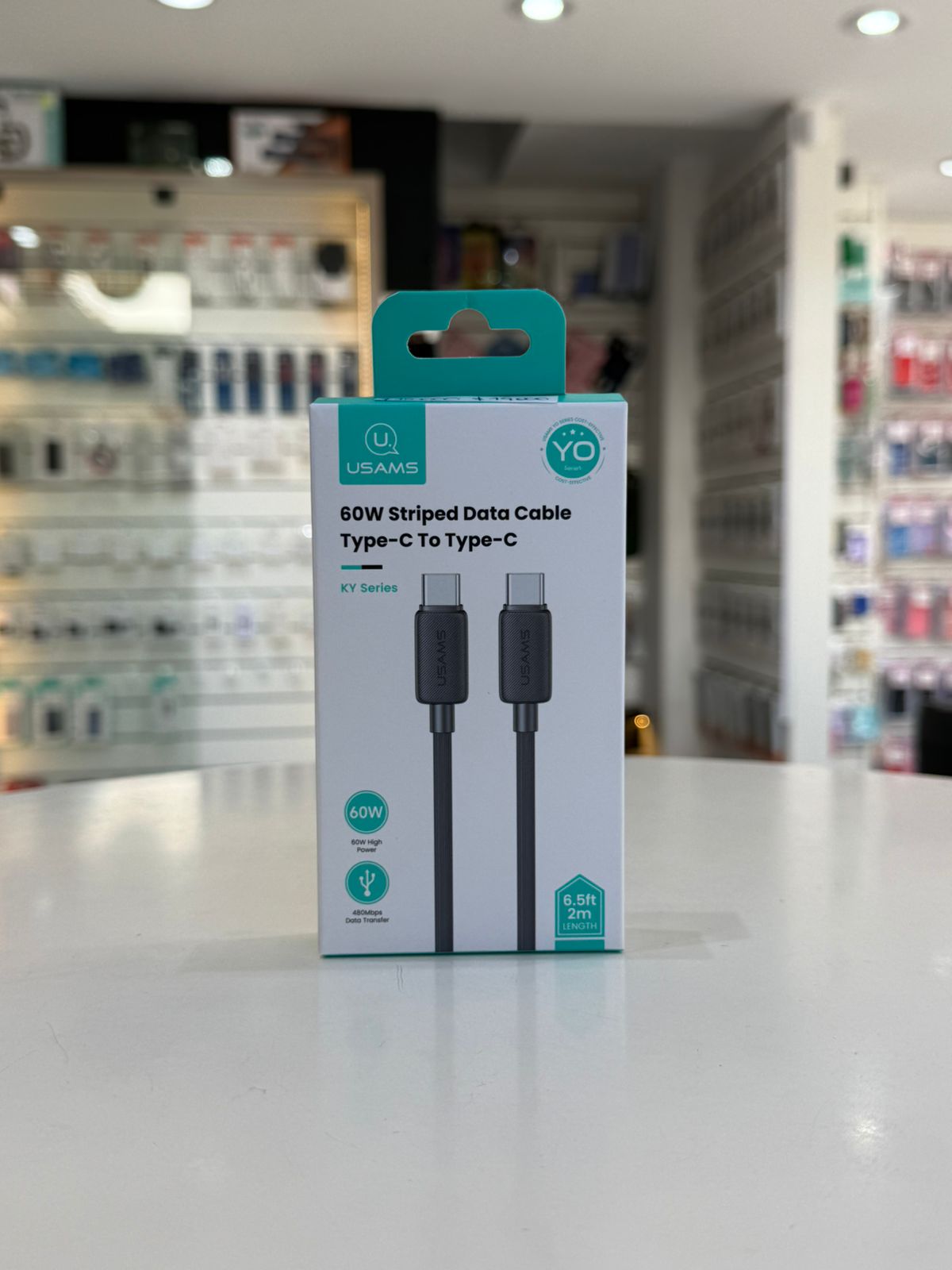 Cable Tipo-C a Tipo-C Usams 2 Metros