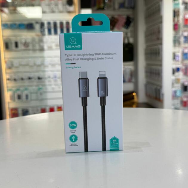 Cable Tipo-C a Lightning  Usams  1.2 Metros