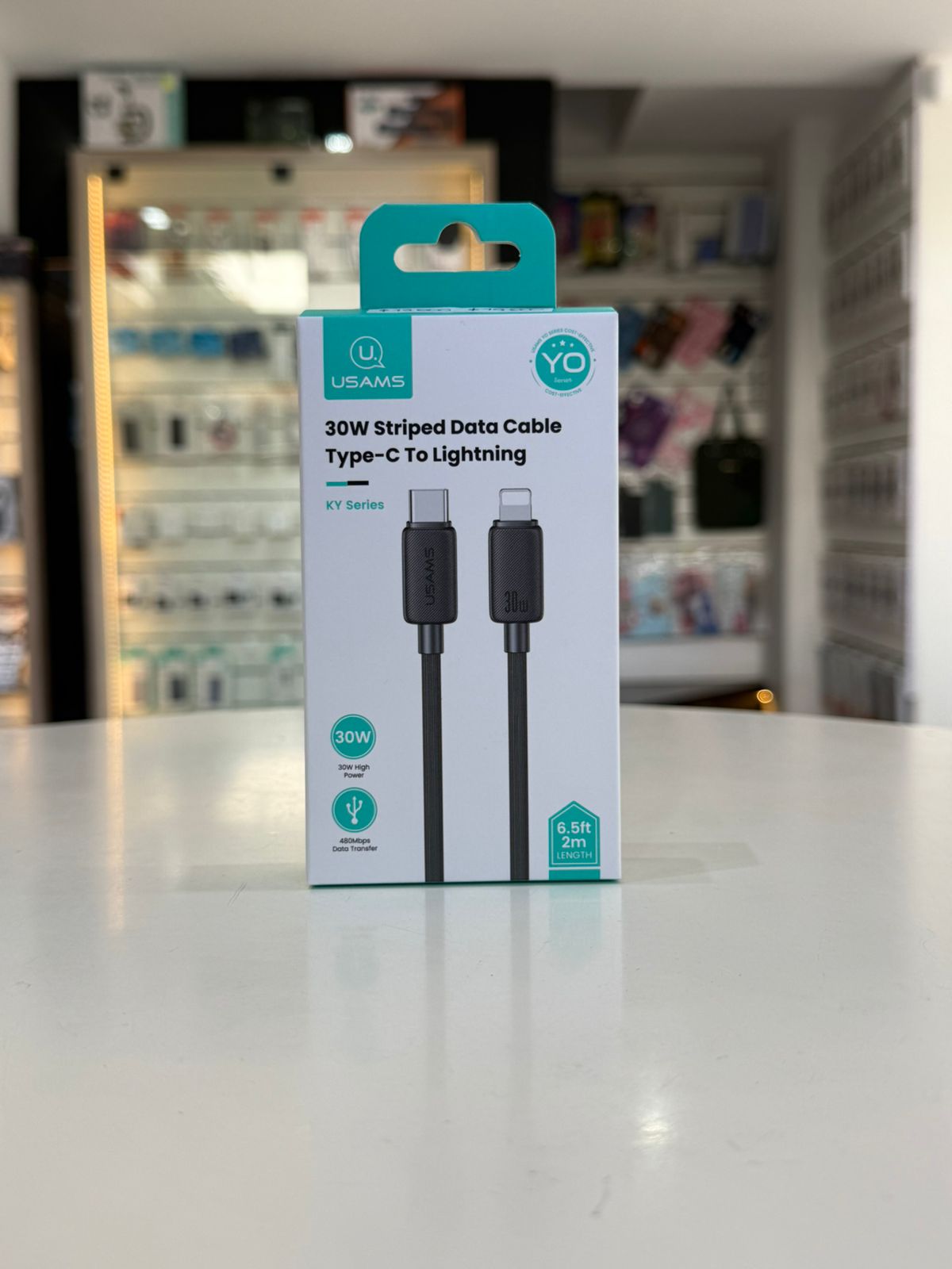 Cable Tipo-C a Lightning Usams 2 Metros