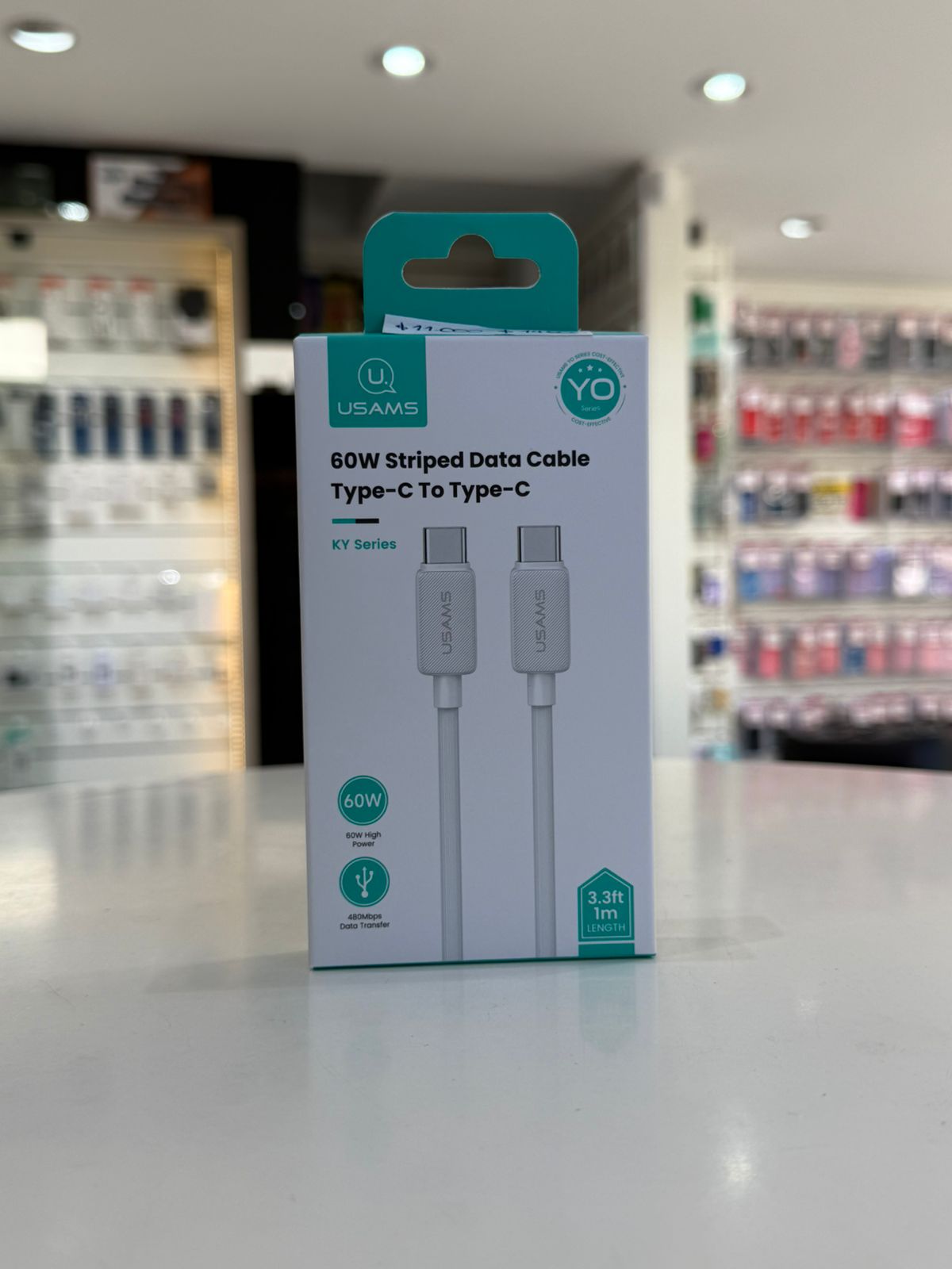 Cable Tipo-C a Tipo-C Usams 1 Metro