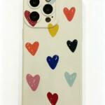Funda iphone silicona con corazones