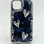 Funda iphone espejo con corazones