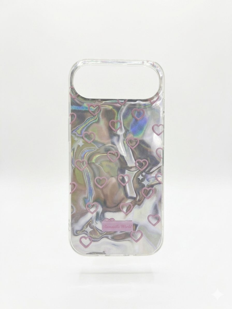 Funda Corazones Holografica Iphone