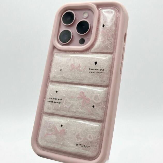 Funda Puffer Rosa Iphone