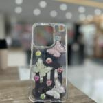 Funda brillo mariposas colores