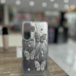 funda brillo con mariposas