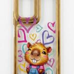 funda capibara corazones motorola