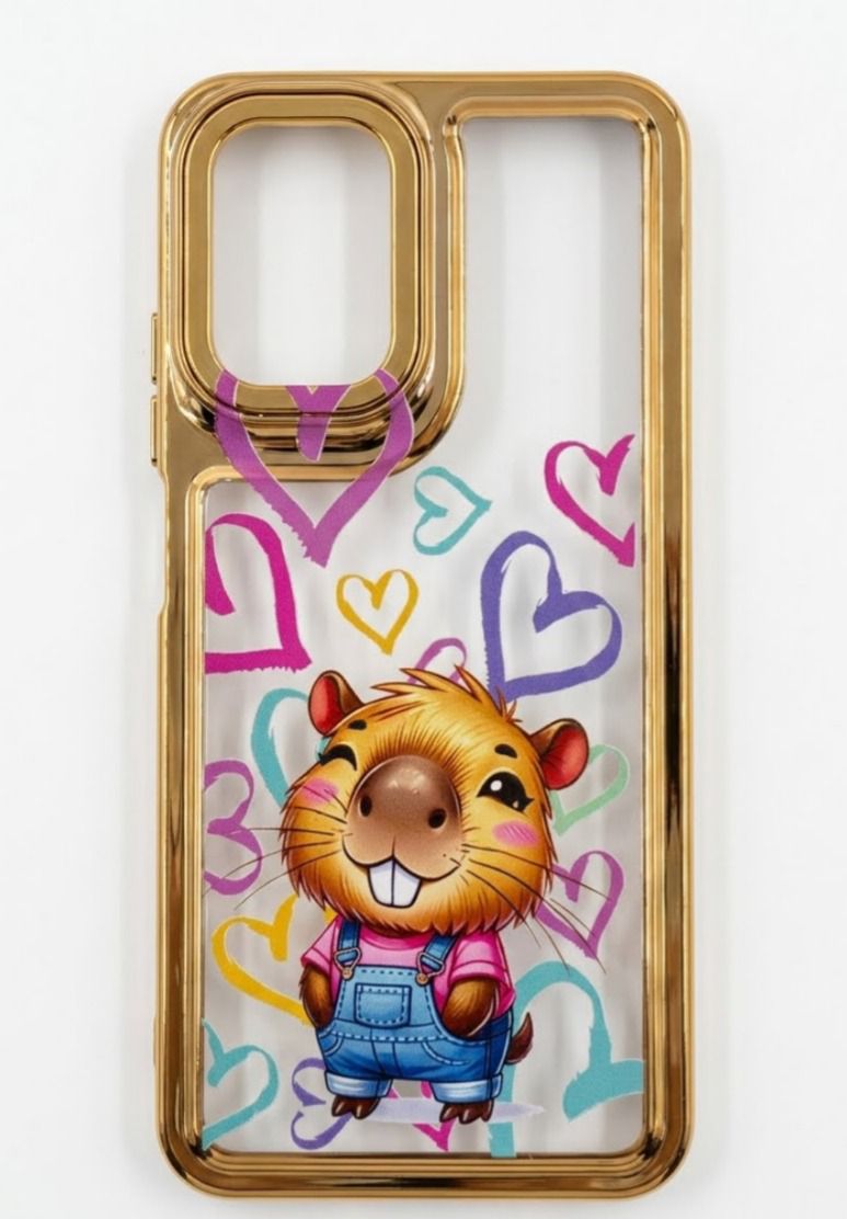 funda capibara corazones motorola