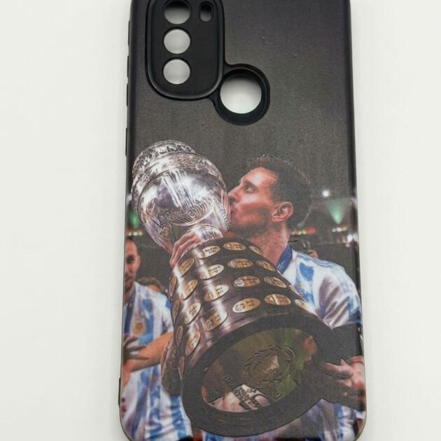 Funda Messi campeón de américa Motorola