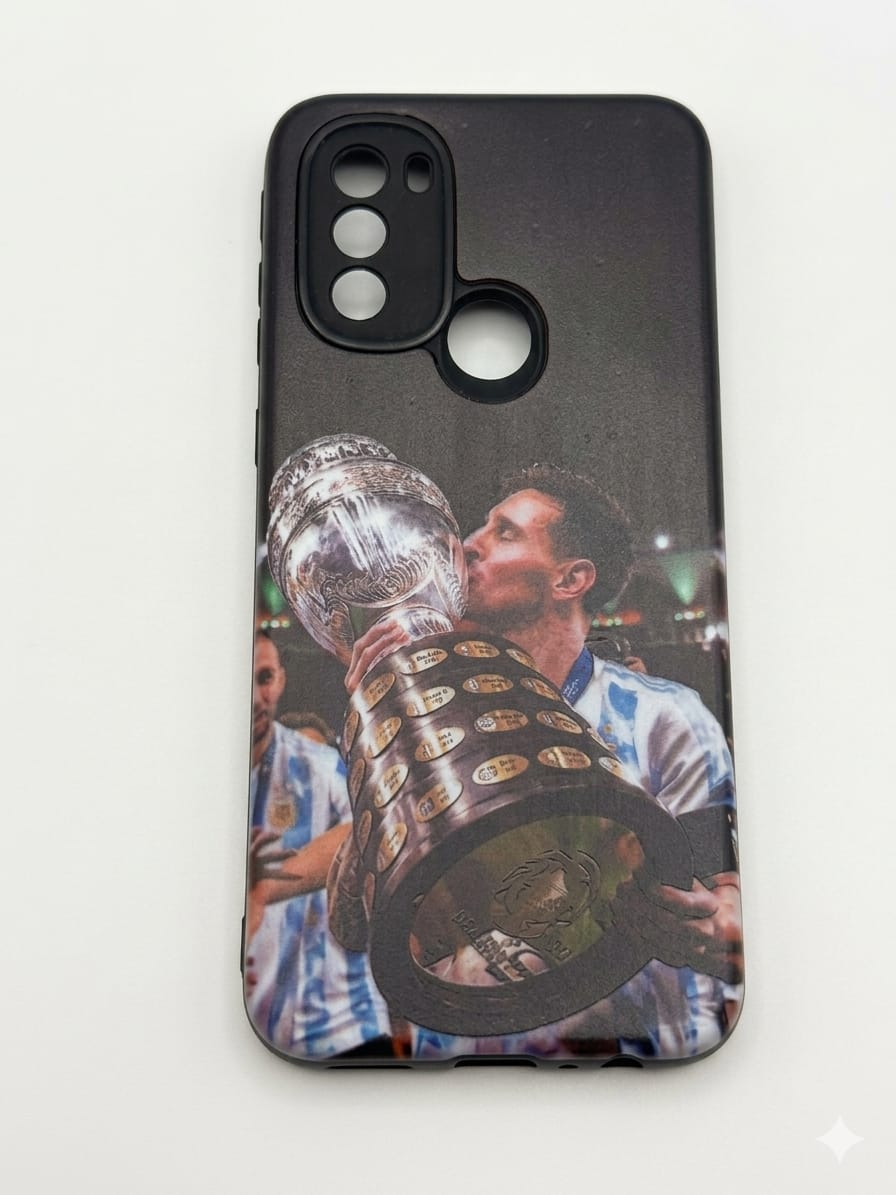 Funda Messi campeón de américa Motorola
