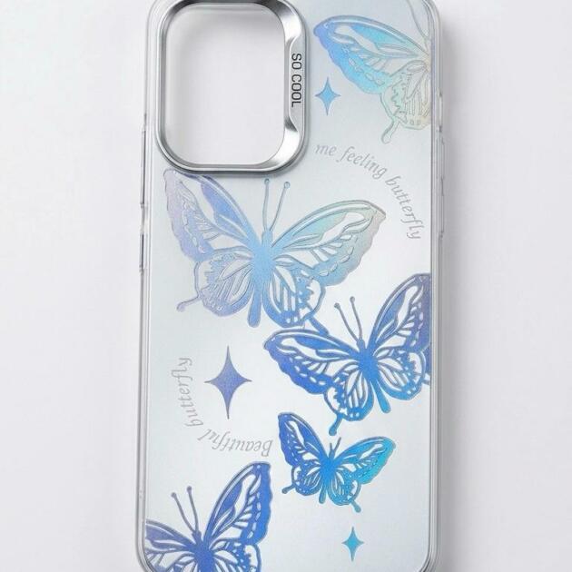 Funda Blanca Mariposas Samsung