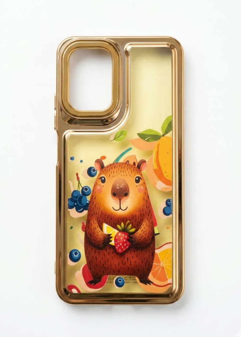 funda capibara frutilla motorola