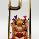 funda capibara corazones rojos motorola