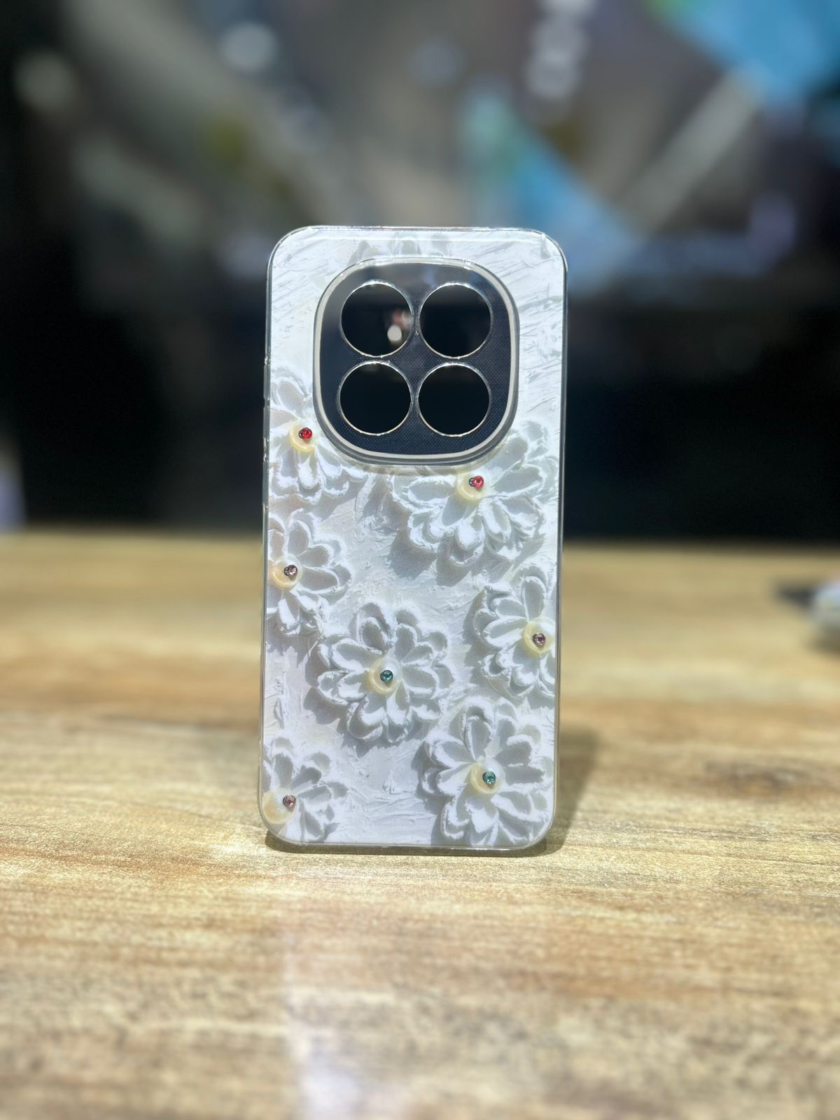 FUNDA FLORES BLANCAS XIAOMI