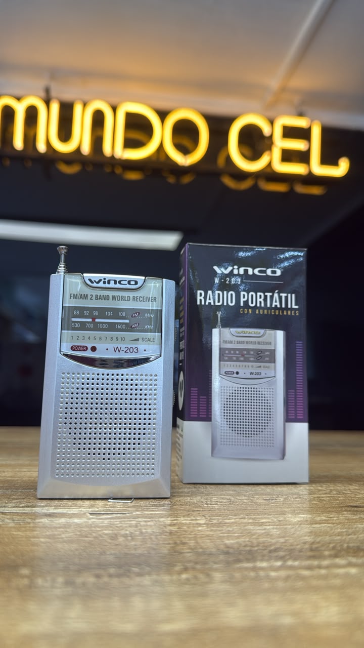 Radio Portátil Winco W-203
