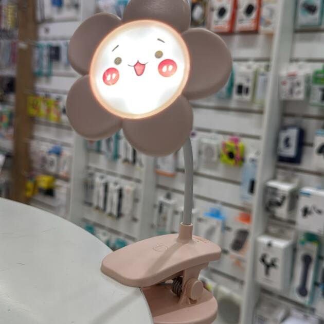 Lámpara Velador LED de Mesa con Broche