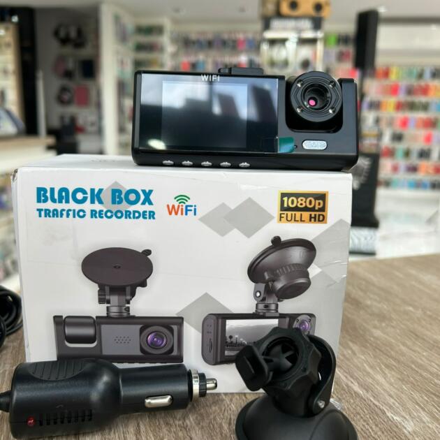 Cámara para Auto Dash Cam Black Box Traffic Recorder 1080p Full HD con WiFi