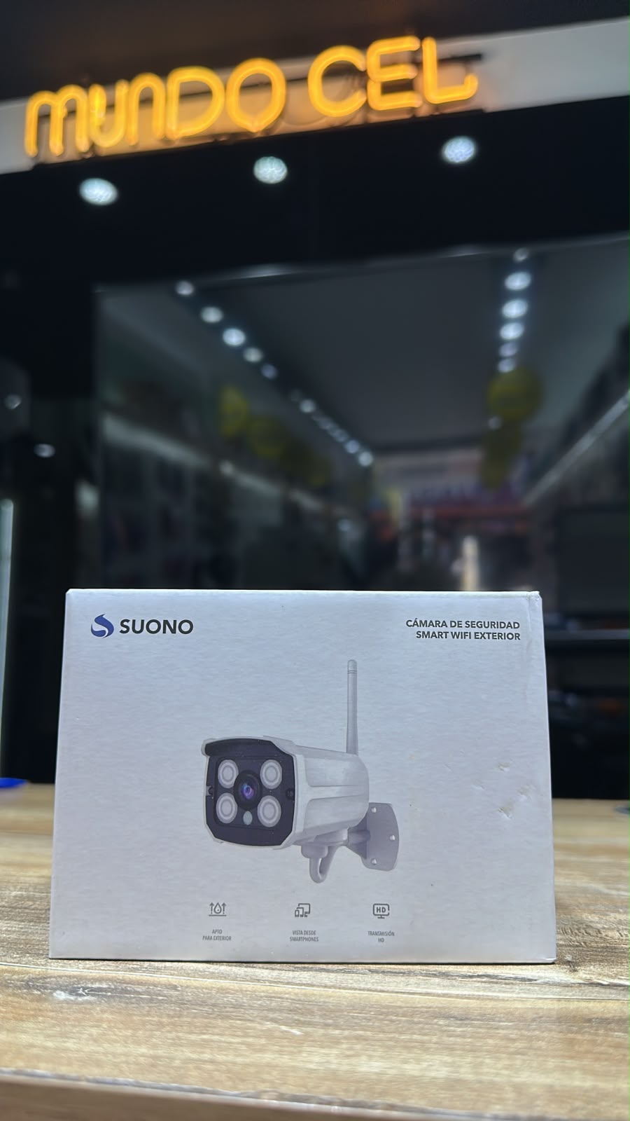 Cámara de Seguridad Smart WiFi para Exterior Suono HD Infrarroja